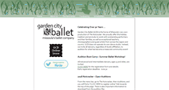 Desktop Screenshot of gardencityballet.org